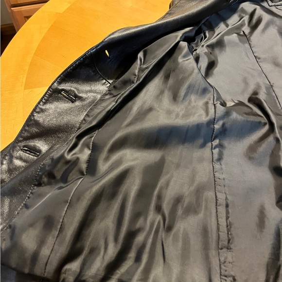 BSGD Womens Danielle Lambskin Leather Walking Coat. Pre-Owned Smoke free home. - Picture 3 of 10